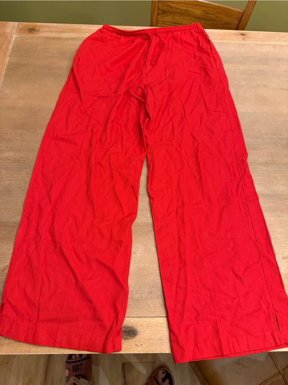 wild fable Wide Leg Pants in Bright Red